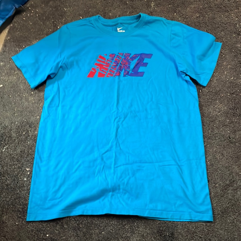 NIKE Unisex blue t-shirt Size:L youth